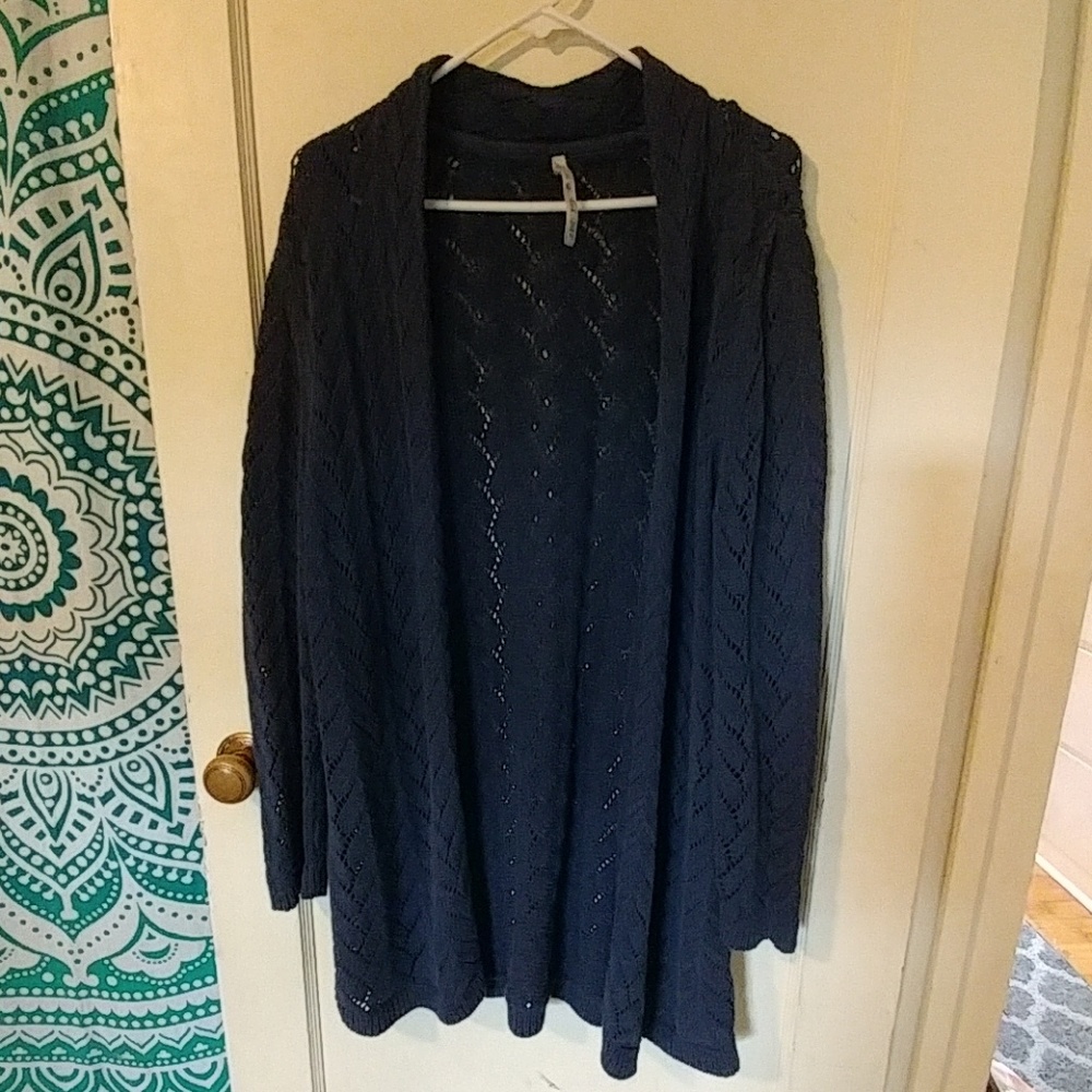 Navy blue cardigan